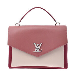 Louis Vuitton My Lock Me Bag Rose Pink Bordeaux Cream Handbag
